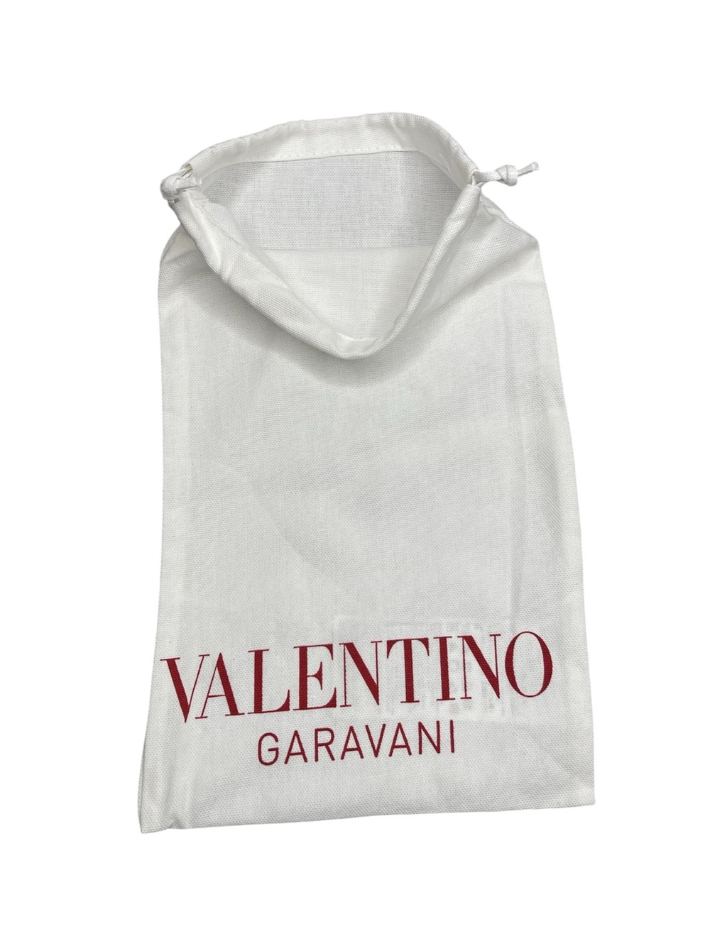 Authentic Valentino Garavani White Cotton Dust Bag Pouch Medium Large